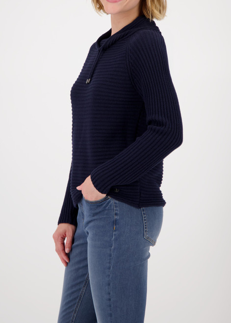 MONARI Blue Ribbed Jumper | 808990