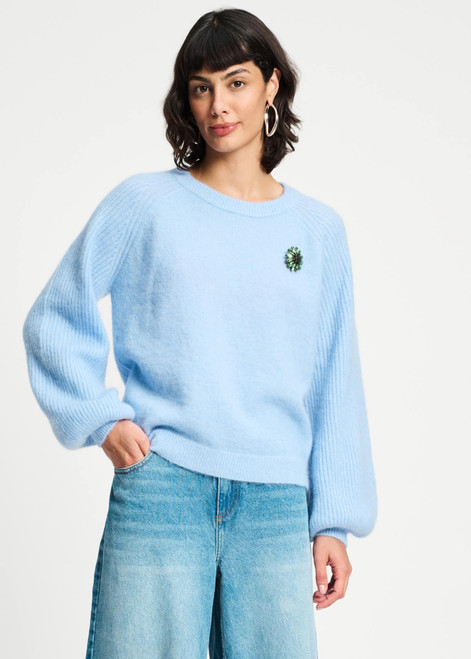 POM AMSTERDAM Blue Pullover - Sky Blue | SP9314