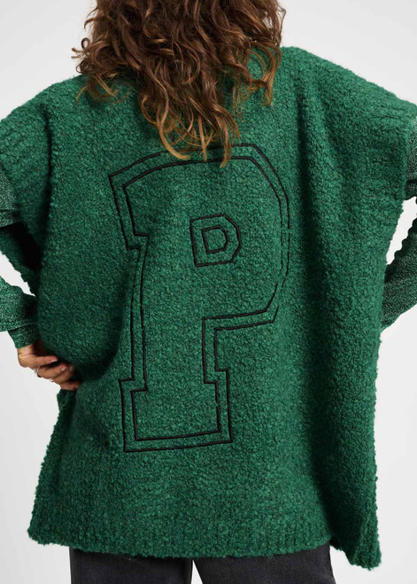 POM AMSTERDAM Green Cardigan - Pine Green | SP9316