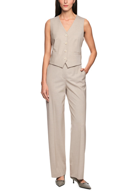 MARC CAIN COLLECTIONS Smoke Wukari Wide Trousers With High Waist | ZC 81.27 W77