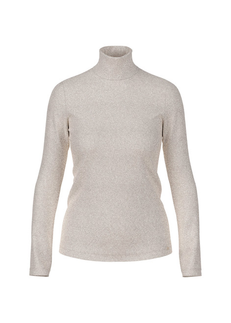 MARC CAIN COLLECTIONS Smoke Slim-Fit Lurex Long-Sleeved Top | ZC 48.28 J34