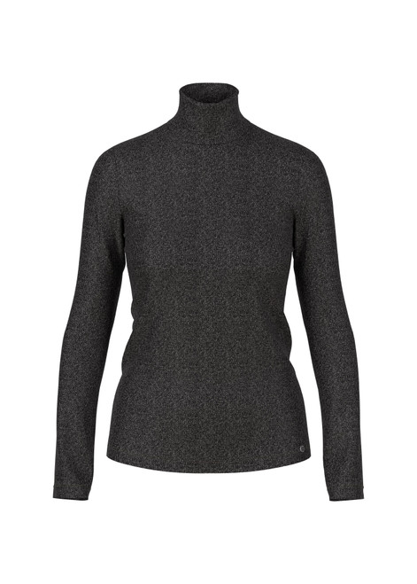 MARC CAIN COLLECTIONS Flannel Slim-Fit Lurex Long-Sleeved Top | ZC 48.28 J34