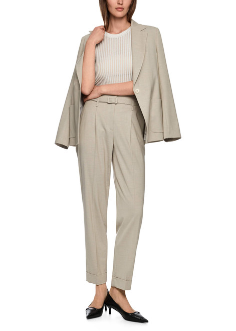 MARC CAIN COLLECTIONS Smoke Knitted In Germany Short-Sleeved Jumper | ZC 41.46 M49