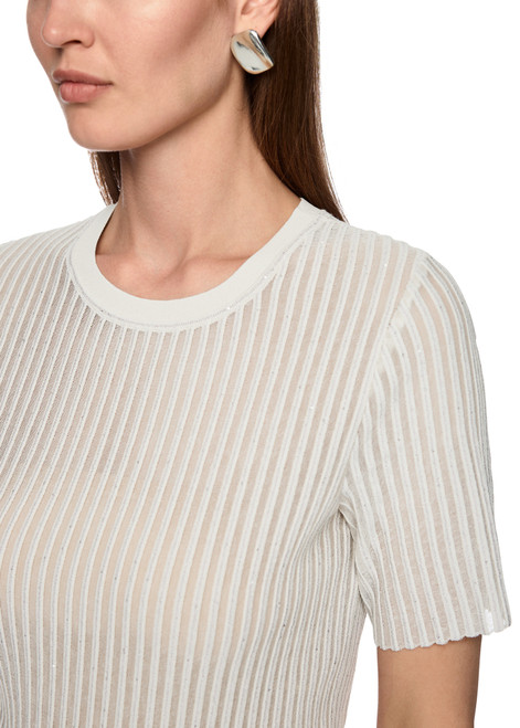 MARC CAIN COLLECTIONS Smoke Knitted In Germany Short-Sleeved Jumper | ZC 41.46 M49