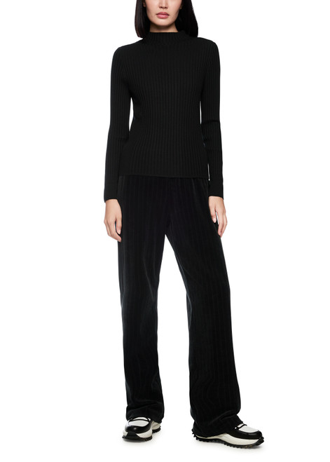 MARC CAIN SPORTS Black Rethink Together Fine Rib Jumper | ZS 41.35 M80