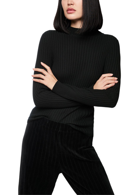 MARC CAIN SPORTS Black Rethink Together Fine Rib Jumper | ZS 41.35 M80