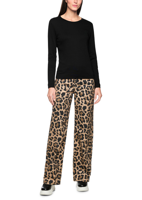 MARC CAIN SPORTS Black Classic Plain Long-Sleeved Shirt | ZS 48.74 J50