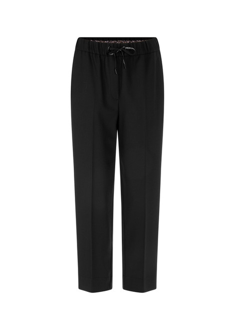 MARC CAIN SPORTS Black Ranchi Trousers With High Waistband | ZS 81.43 W46