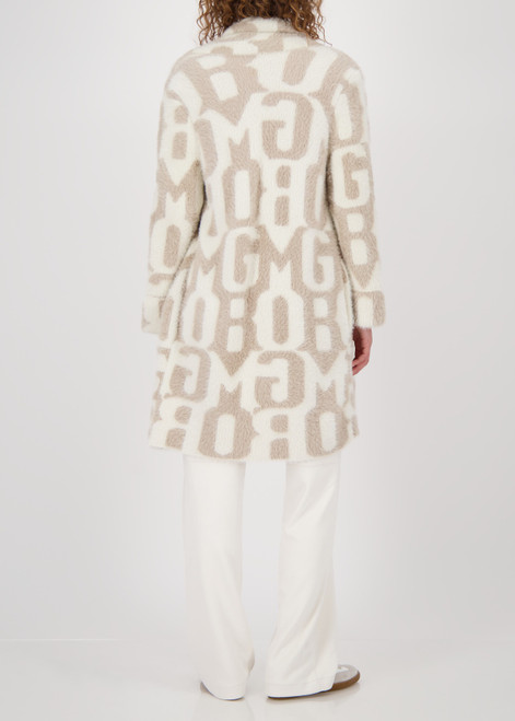 MONARI Brown Jacket With Lettering Pattern | 809088