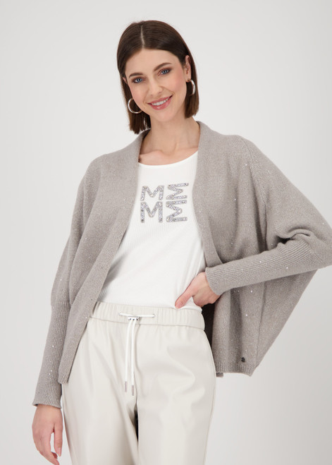 MONARI Brown Knitted Cardigan With Sequins | 808974