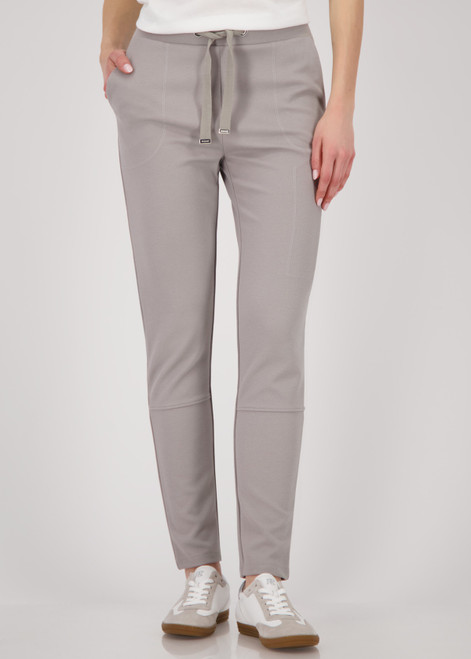 MONARI Brown Joggers With Zip | 809037