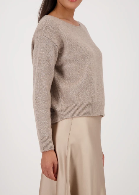 MONARI Brown Soft Knit Jumper With Lurex | 809079