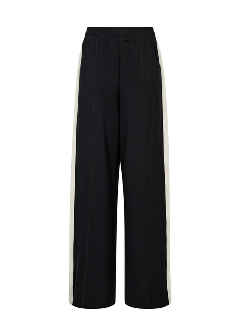 MOS MOSH Black Renzi Stripe Sweatpants | 172740