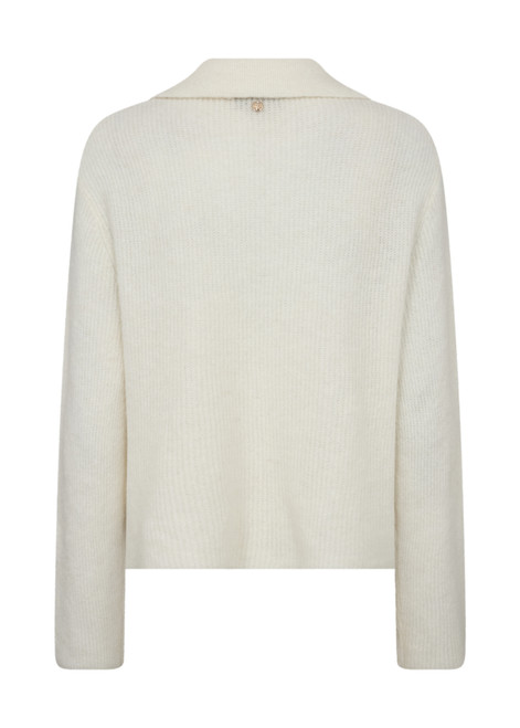 MOS MOSH Ecru Thora Aidy Polo Knit | 173070