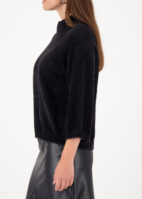 MONARI Black Fluffy Sweater With Lurex | 809495