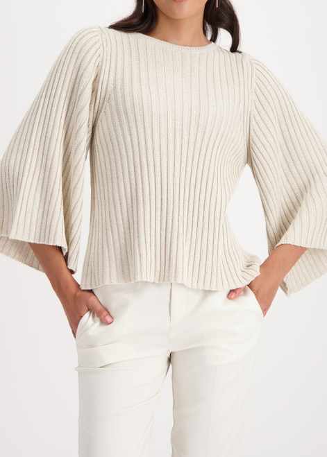 MONARI Beige Lurex Jumper | 809529