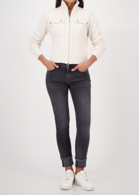MONARI Beige Cardigan With Flap Pockets | 809617