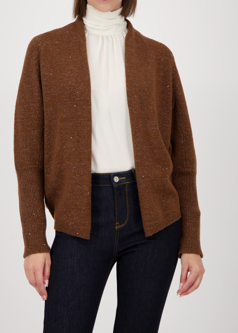 MONARI Brown Cardigan With Sequins | 809651