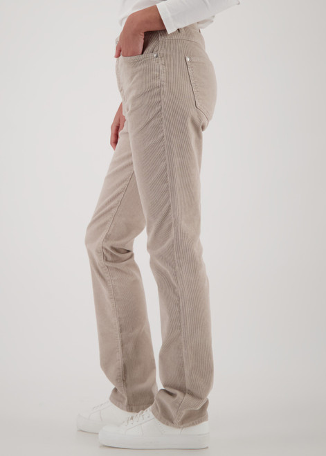 MONARI Beige Corduroy Trousers | 809223