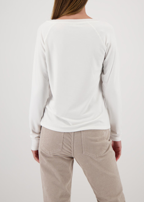 MONARI White Long-Sleeve Shirt With Women'S Print | 809381
