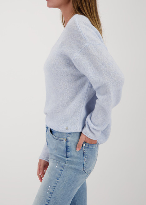 MONARI Blue Fluffy Knitted Sweater | 809484