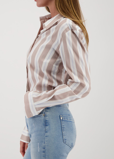 MONARI Beige Striped Blouse | 809634