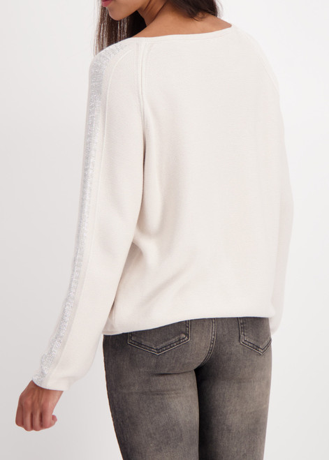 MONARI Beige Sweater With Decorative Accents | 809647
