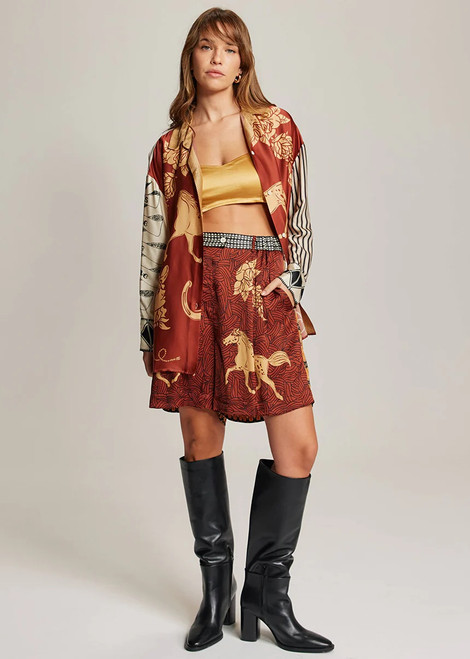 ME369 224-Rodeo Juliette Rodeo Pleated Shorts | 225L15007