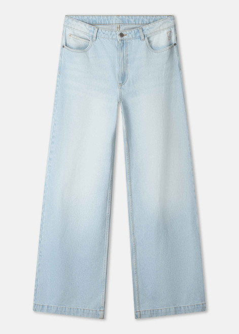 POM AMSTERDAM Blue Jeans - Jamy Baggy Wideleg Light Blue | SP9444