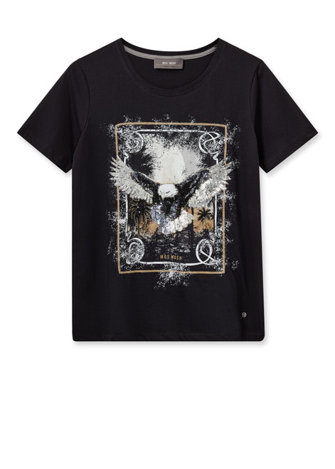 MOS MOSH Black Mmelli O-Ss Tee | 165400