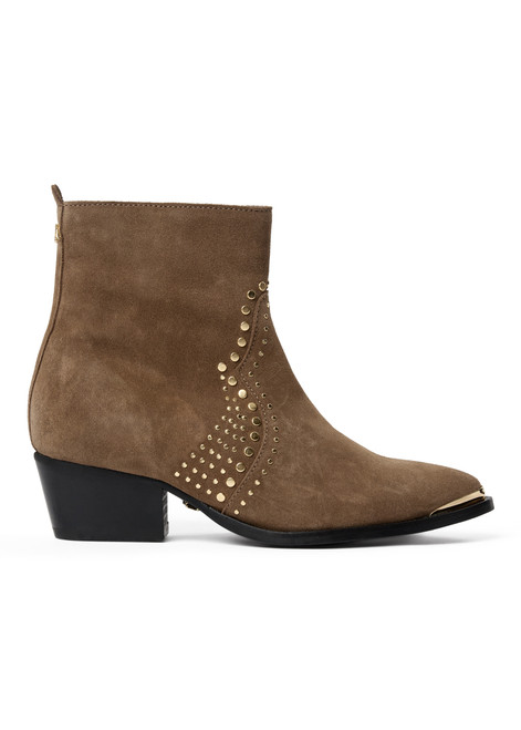 MOS MOSH Dark Beige Mmamos Suede Trock Boot | 166520