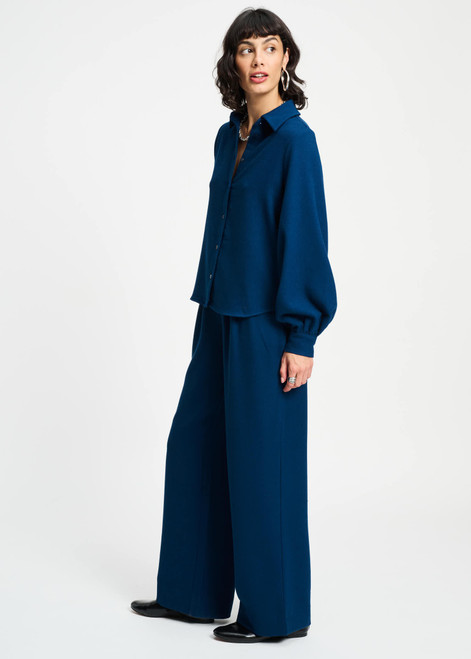 POM AMSTERDAM Blue Blouse - Nightfall Blue | SP9341