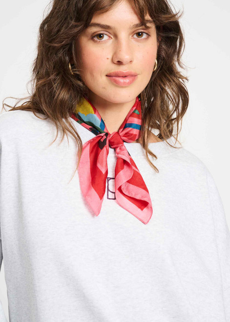 POM AMSTERDAM Red Shawl - Pom's Menu Small | SP9396
