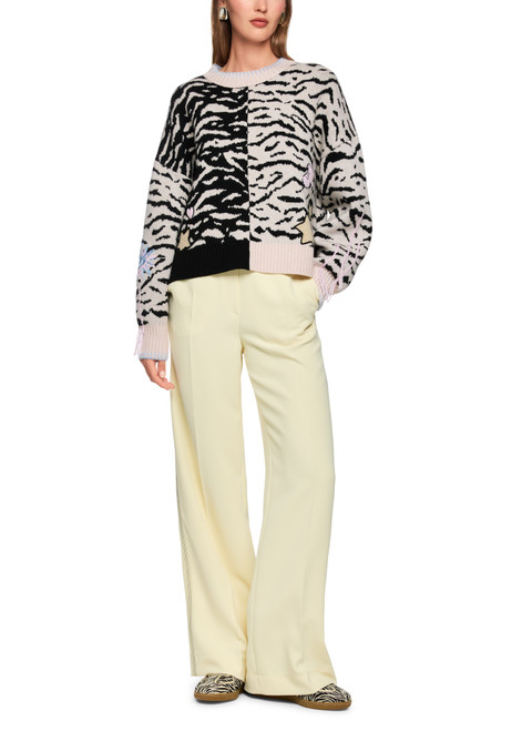 MARC CAIN SPORTS Magnolia Jumper With Animal Print | AS 41.17 M52