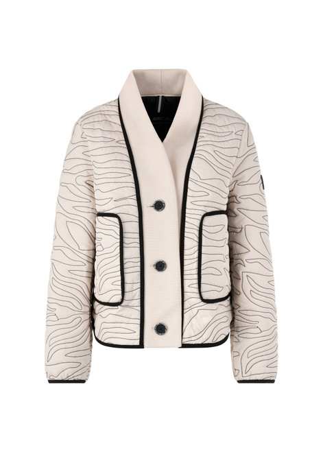 MARC CAIN SPORTS Magnolia Short Quilted Jacket With Knit Detail | AS 12.03 W18