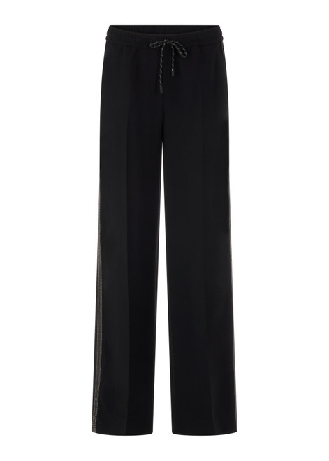 MARC CAIN SPORTS Black Welkom Wide Trousers | AS 81.02 W05