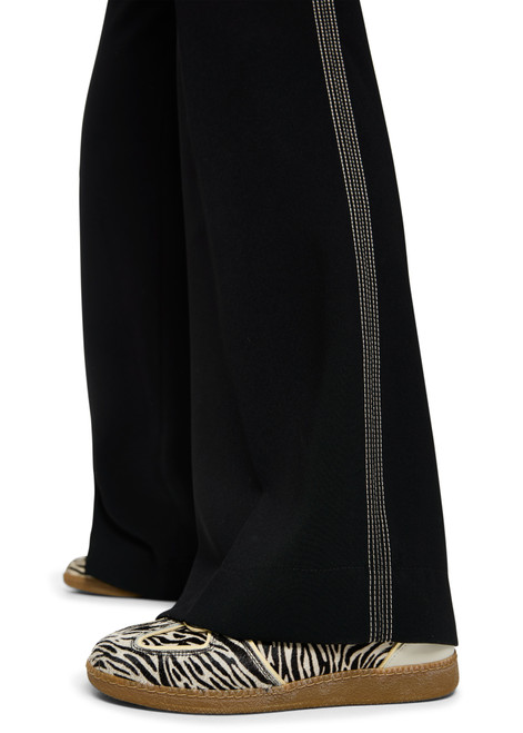 MARC CAIN SPORTS Black Welkom Wide Trousers | AS 81.02 W05