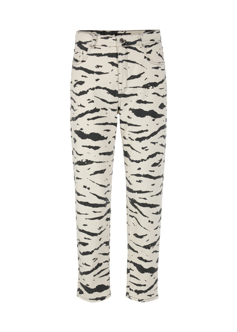 MARC CAIN SPORTS Denim Ecru Feura Jeans With Animal Print | AS 82.13 D03
