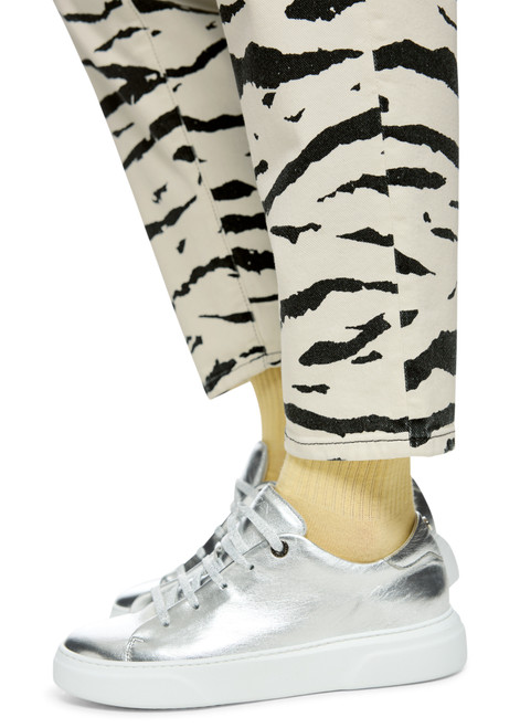 MARC CAIN SPORTS Denim Ecru Feura Jeans With Animal Print | AS 82.13 D03