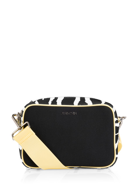 MARC CAIN SPORTS White And Black Shoulder Bag With Animal Print | AS TI.04 M53