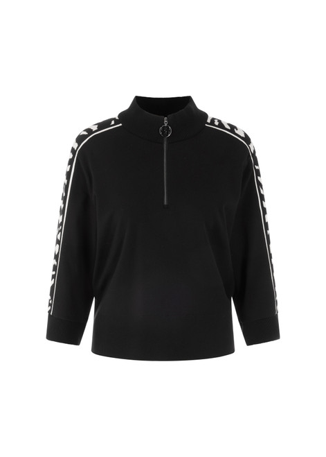 MARC CAIN SPORTS Black Rethink Together Loose-Fit Jumper | AS 41.09 M09