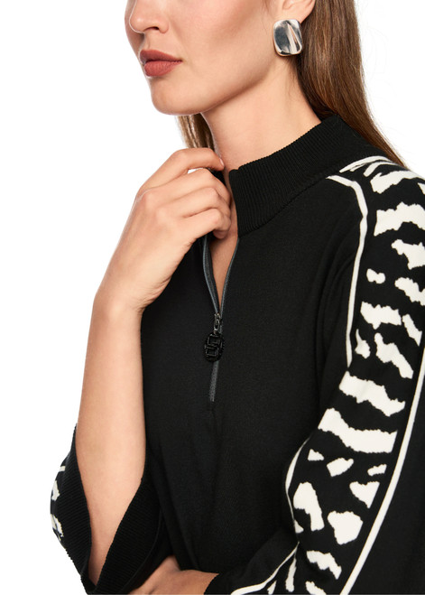 MARC CAIN SPORTS Black Rethink Together Loose-Fit Jumper | AS 41.09 M09
