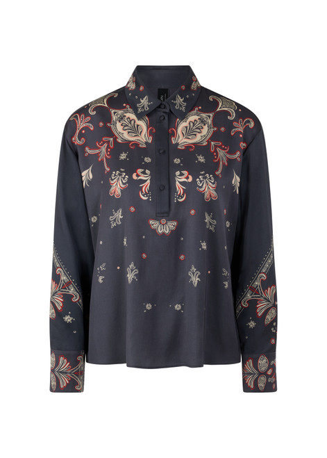 MARC CAIN COLLECTIONS Periscope Flowing Blouse With Paisley Pattern | AC 51.04 W06