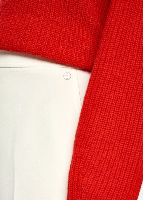MARC CAIN COLLECTIONS Off-White Wukari Trousers | AC 81.18 W44