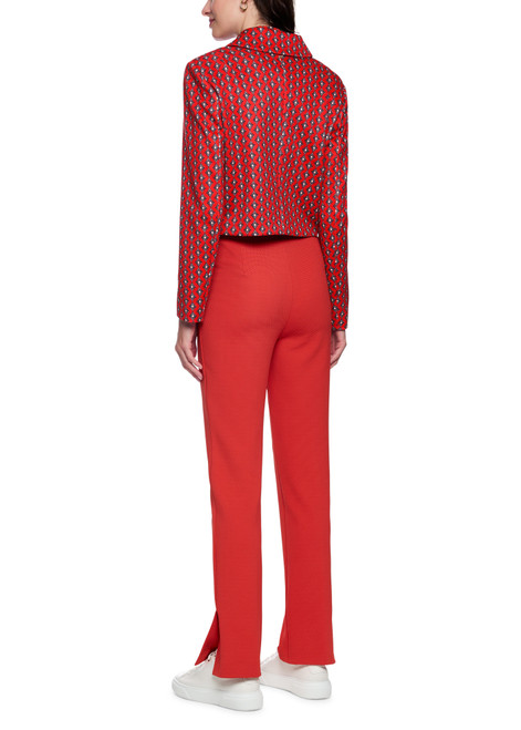 MARC CAIN COLLECTIONS Aurora Red Scuba Jersey Jacket | AC 31.03 J01