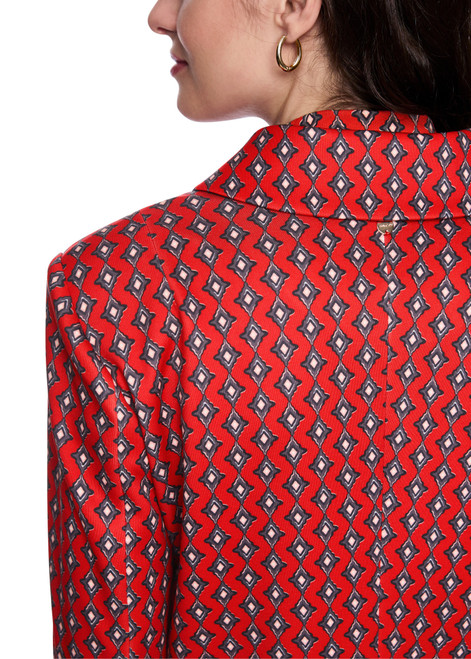 MARC CAIN COLLECTIONS Aurora Red Scuba Jersey Jacket | AC 31.03 J01