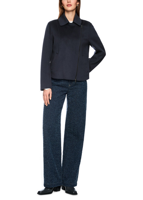 MARC CAIN COLLECTIONS Periscope Elegant Wool Jacket In The Biker Style | AC 12.01 W33