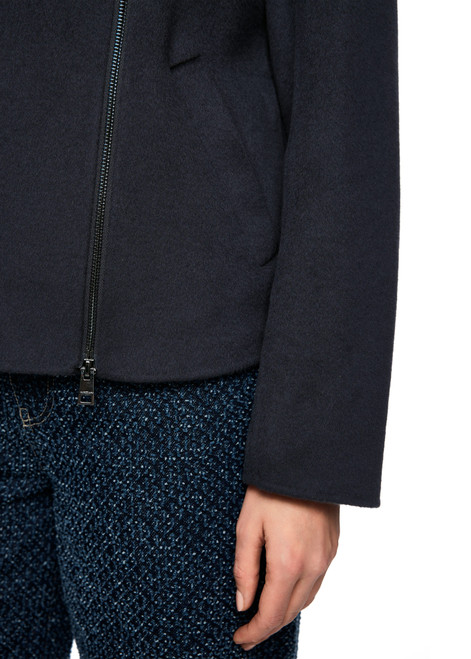 MARC CAIN COLLECTIONS Periscope Elegant Wool Jacket In The Biker Style | AC 12.01 W33