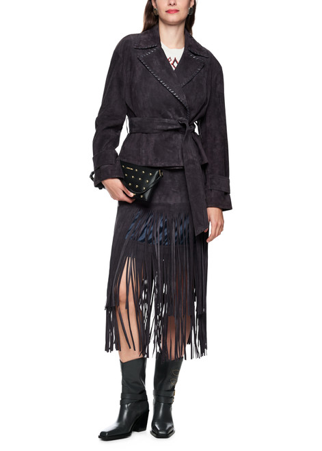 MARC CAIN COLLECTIONS Periscope Real Leather Jacket 'Rethink Together' | AC 12.06 L02