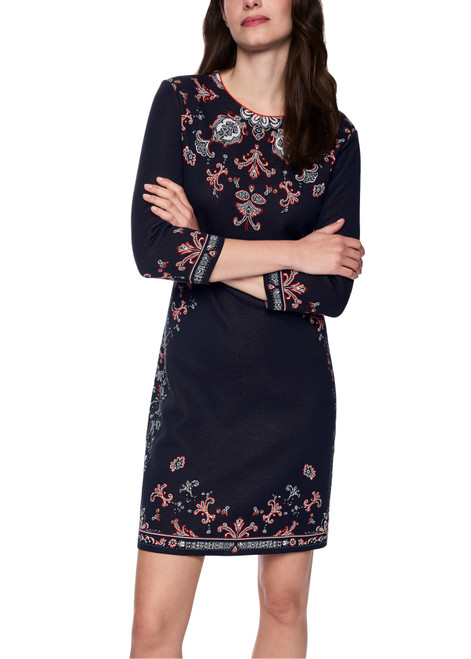 MARC CAIN COLLECTIONS Navy Rethink Together Dress | AC 21.08 M01